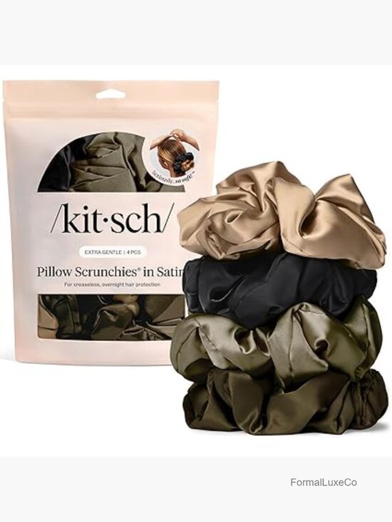 Pillow Satin Scrunchies - Hair Ties No Damage, No Crease Hair Accessories main image 7